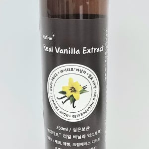 리얼 바닐라 익스트랙 250ml[바닐라빈 함유량 10%, 6개월이상 숙성]네이티브+