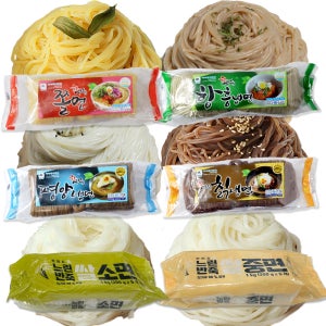 핫이슈 업소용 면 1kg x 10팩 대용량 함흥냉면 평양냉면 쫄면 쌀면