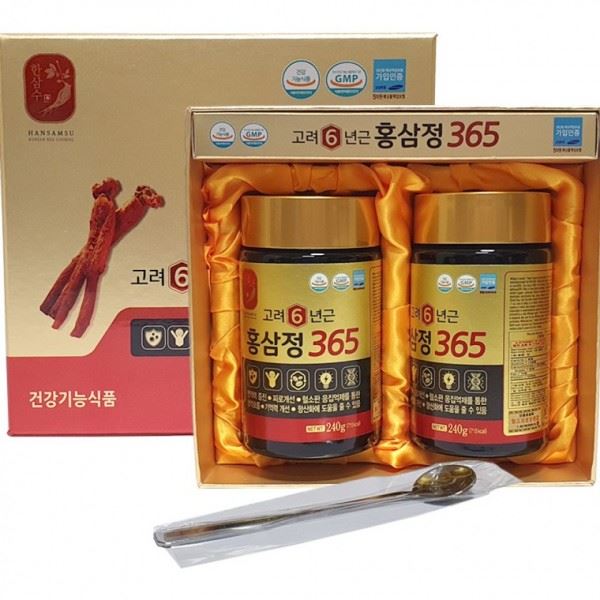 <b>고려홍삼정</b>365 면역력증진 6년근 피로회복 240g, 4개