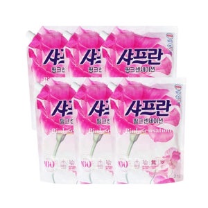 엘지생활건강 샤프란 핑크센세이션 리필 2.1L 6개