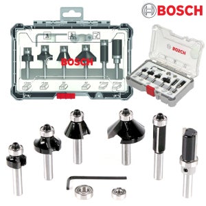 BOSCH 루터비트 세트 트림/엣징 6pcs (목재용) 샹크/6mm 트리머비트
