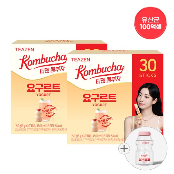 티젠 콤부차 요구르트 30스틱X2박스+요구르트 보틀