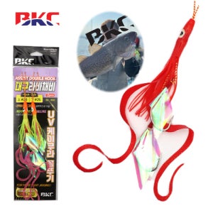 BKC 대구라바채비 BK-890 (2개입) 대구타이라바 꼴뚜기어피채비 세트