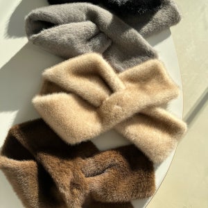 [당일/무배] 버지니아 에코퍼 밍크 털 페이크 토끼털 퀄리티 좋은 목도리