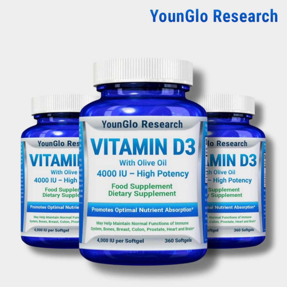 YounGlo <b>비타민D34000IU</b> 360소프트젤