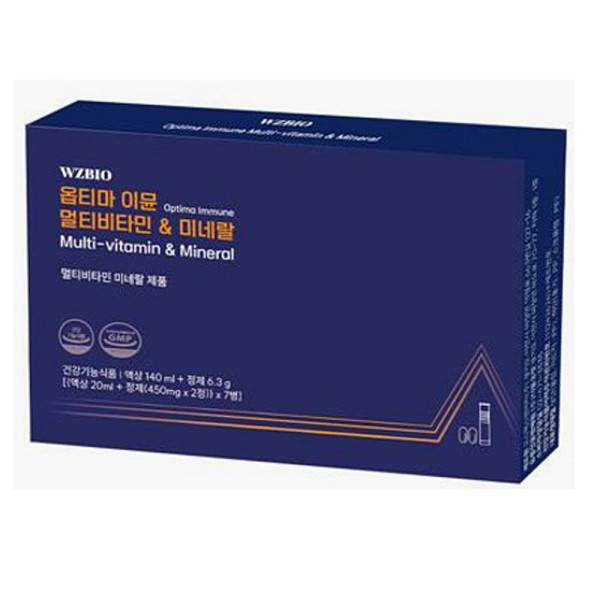 <b>옵티마</b> 이뮨 멀티비타민 앤 미네랄 액상 20ml 정제 450mg x 7개입