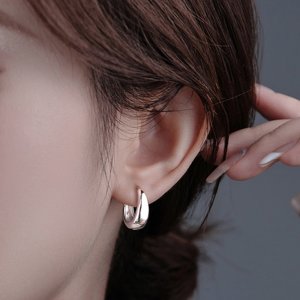 물방울귀걸이 골드링귀걸이 볼드링 미니 데일리