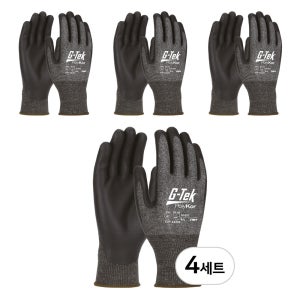 지텍 CE 식품 정육 칼 베임방지장갑 작업 코팅 장갑 16-377 (4세트)