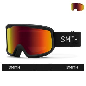 2425 SMITH Frontier 스미스 프론티어 스노우 보드 고글 블랙 레드 미러
