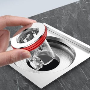 다이나토리 1+1 자동 개폐 하수구 트랩 배수구 화장실 냄새제거 벌레 차단