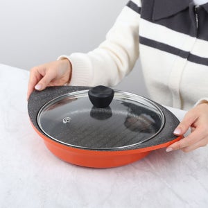 알루아트 IH 세라믹 멀티팬 전골 냄비 찌개 그릴 ZZ 24cm