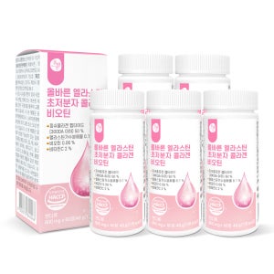 올바른 엘라스틴 초저분자 콜라겐 비오틴 60정, 5개