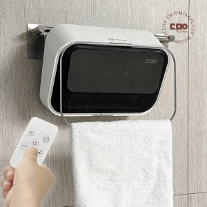 더모아 욕실온풍기 화장실 온풍기 PTC 히터 리모컨 미니 동파방지