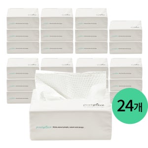 도톰한 3겹 먼지없는 퓨어피스 뽑아쓰는 키친타월 소프트팩 110매, 24팩