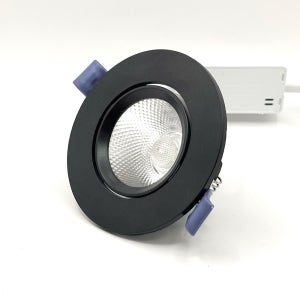 룩스램 사이즈3 (75mm) 매입등 7W 불투명 COB 블랙 주백색 (4000K)