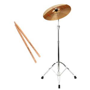 드럼 심벌 크래쉬 40.64cm(16인치) 스탠드 심벌즈 세트