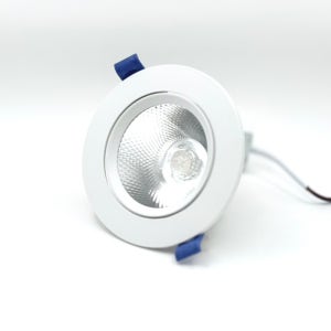 룩스램 사이즈4 (100mm) 매입등 10W 불투명 COB 화이트 주백색 (4000K)