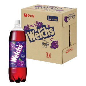 농심 웰치 포도 1.5LX6개입 1박스