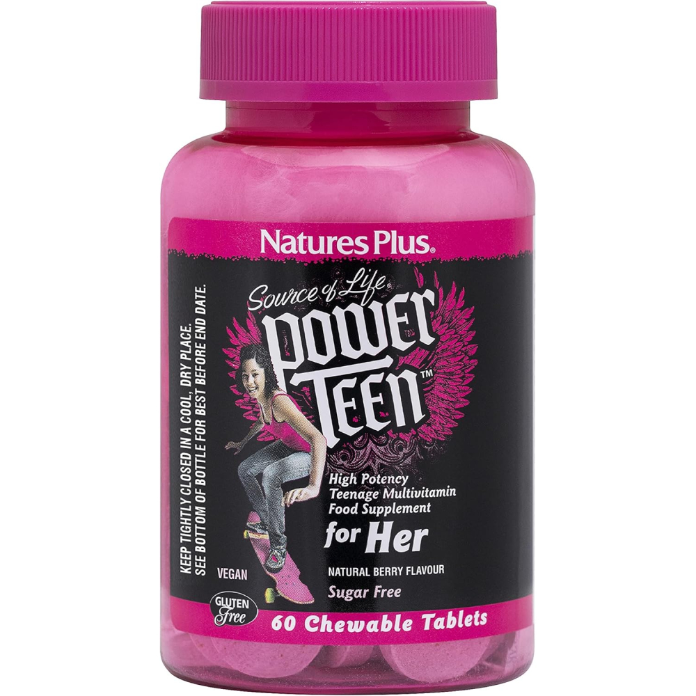 <b>네이처스플러스</b> Nature’s Plus Power Teen 멀티비타민 츄어블 60개