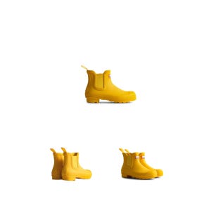 헌터 오리지널 첼시 부츠 여성 옐로우 WFS2078RMA-RYL