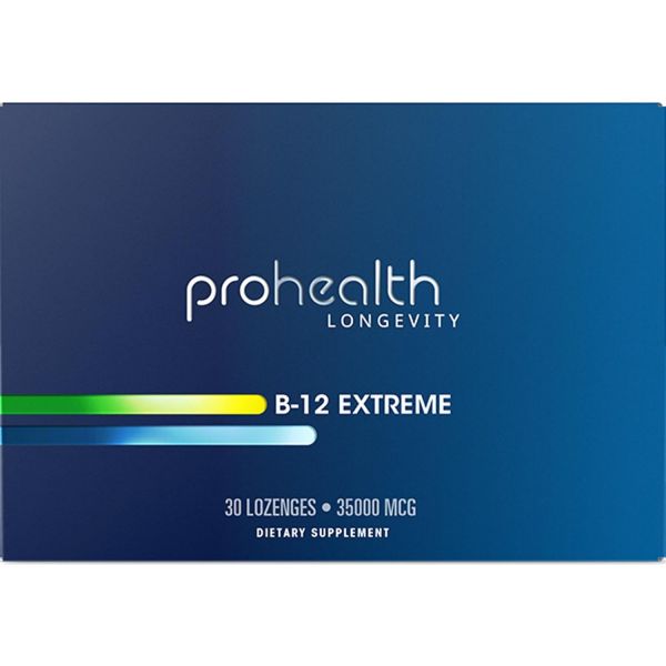 ProHealth <b>비타민 B12</b> <b>익스트림</b> 35000mcg 30로젠지