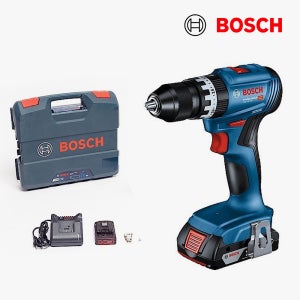 보쉬 충전해머드릴 GSB18V-45 함마드릴 임팩트드라이버 BL 무선 배터리 2개 18V