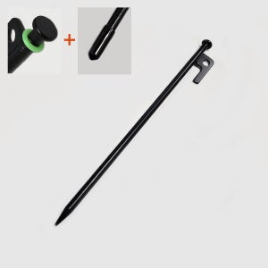 고강도 스틸 단조팩 강철팩 텐트 타프 팩 30cm 블랙