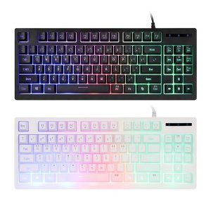 앱코 HACKER K150 텐키리스 레인보우 LED 게이밍 멤브레인