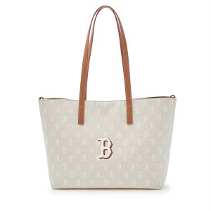 [MLB] 클래식 모노그램 자카드 쇼퍼백 BOS (L.Beige) 3AORM015N