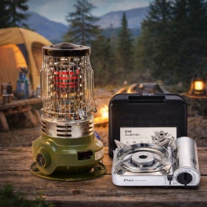 2025년형 신일 부탄 가스난로 캠핑 가스히터 휴대용 소형 차박 휴대용 가스렌지 포함