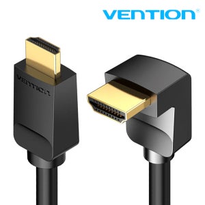 벤션 90도 꺾임 HDMI 2.0 TV 모니터 케이블 4K 해상도 2m, 1개