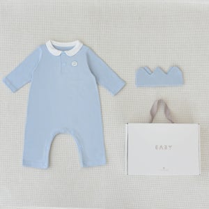 베이비앤아이 바이오롱슈트+크라운헤어밴드 출산선물 박스포함