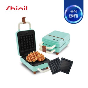 신일전자 와플메이커 SSW-CW6001KP(민트) 크로플 와플기계 샌드위치 메이커