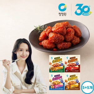 청정원 순살바삭 리얼레드치킨 300g 외 3종 총5개