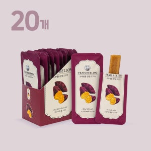 프레벨롱 국산 말랑고구마 2박스(20gx20개입) 아기 고구마 말랭이 스틱 어린이 간식 어린이집간식