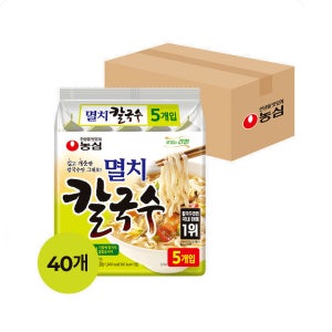 농심 멸치칼국수 멀티팩 98g x 5개입X8개(1Box)