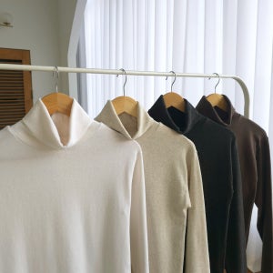 여성폴라티 울 여성목폴라 국산 4컬러