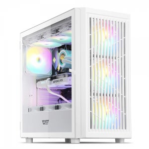 DARKFLASH DP430 MESH RGB 강화유리 화이트
