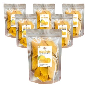 베트남 망고 100% 무설탕 건망고 슬라이스 500g x 6개 DL FRESH 말린 반건조 말랭이