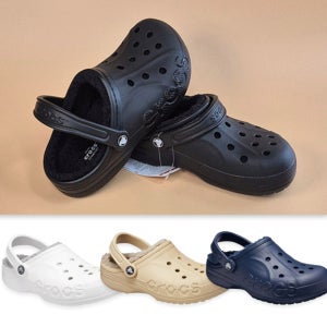 크록스 바야 라인드 클로그 205969 슬리퍼 털크록스 여성 겨울 털신 안감 방한 양털 신발