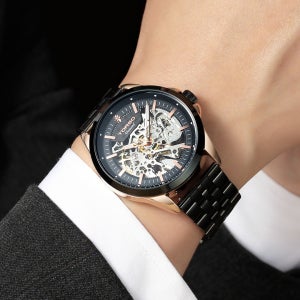 토르소 T602M-BBB 다이아몬드 오토메틱 남성 손목 시계 명품 메탈시계