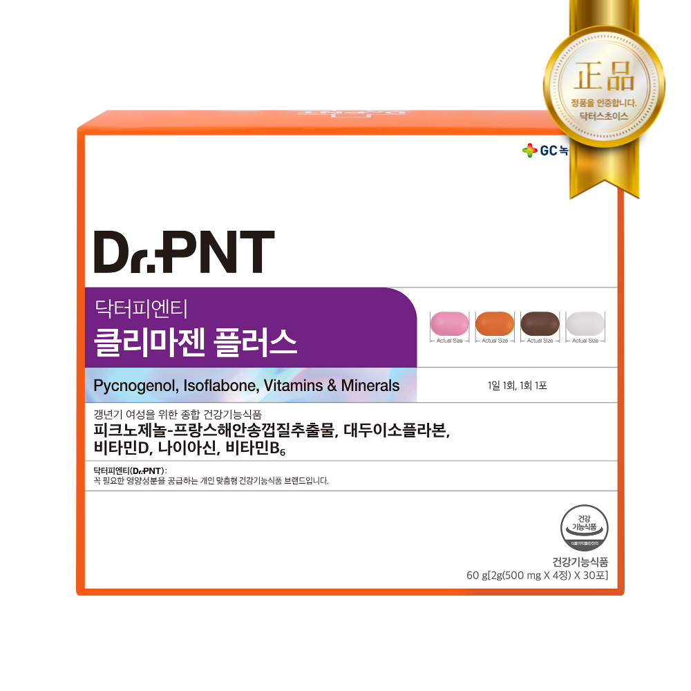 닥터피엔티 클리마젠 플러스 ( 여성 갱년기 골다골증 건강 영양제 피크노제놀 )