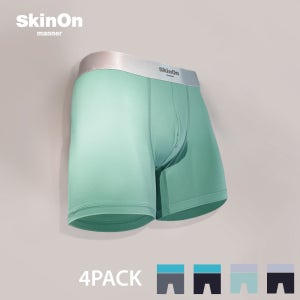 남성 통기성 드로즈 스판 속옷 팬티 4팩 세트