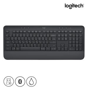로지텍 코리아 시그니처 K650 무선 블루투스 키보드 풀배열 블랙 색상 한글 자판