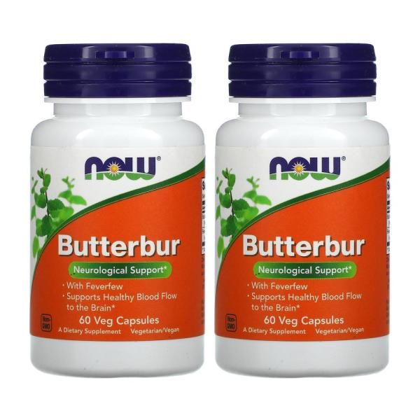 2병 나우푸드 Butterbur 60식물성캡 피버뷰 해외현지 코스트코 아이허브 미국 직구