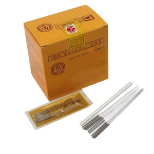 한의원 침 의료용 일회용 수지 멸균 침 바늘 한방 용품