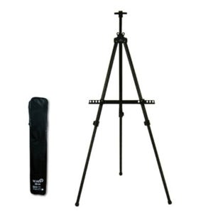 접이식 이젤 알루미늄 가벼운 캔버스 거치 블랙 가방포함