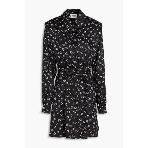 끌로디 피에로 주름 프린트 트윌 미니 드레스 CFPRO02082 DARKPRINT Black 1647597349118366