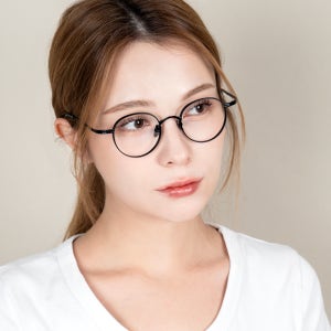 폴센 안경 고도근시 알작은 빈티지 블루라이트 차단 티타늄 안경 안경테
