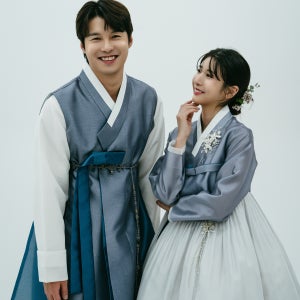 달리아 2인 칠순팔순 한복대여 남자 결혼식[네이비물결]